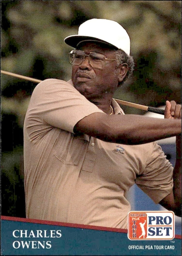 Charles Owens 1991 Pro Set Pga Tour #251 Golf Trading Card - Front 1991 Pro Set Pga Tour Charles Owens #251 golf trading card front