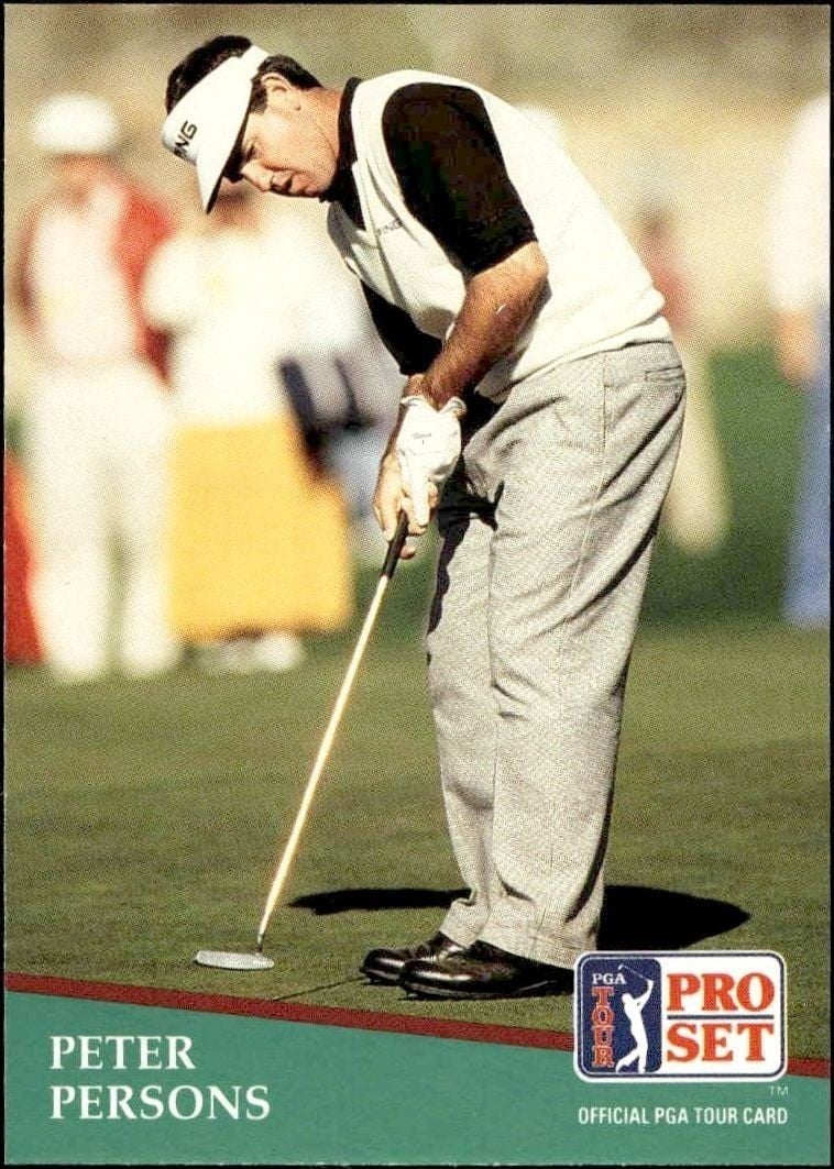 Peter Persons 1991 Pro Set Pga Tour #22 Golf Trading Card - Front 1991 Pro Set Pga Tour Peter Persons #22 golf trading card front