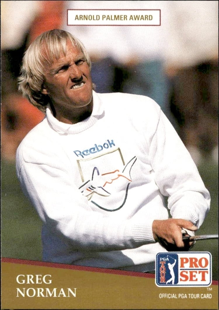 1991 Pro-Set PGA Tour Greg Norman #282 trading card
