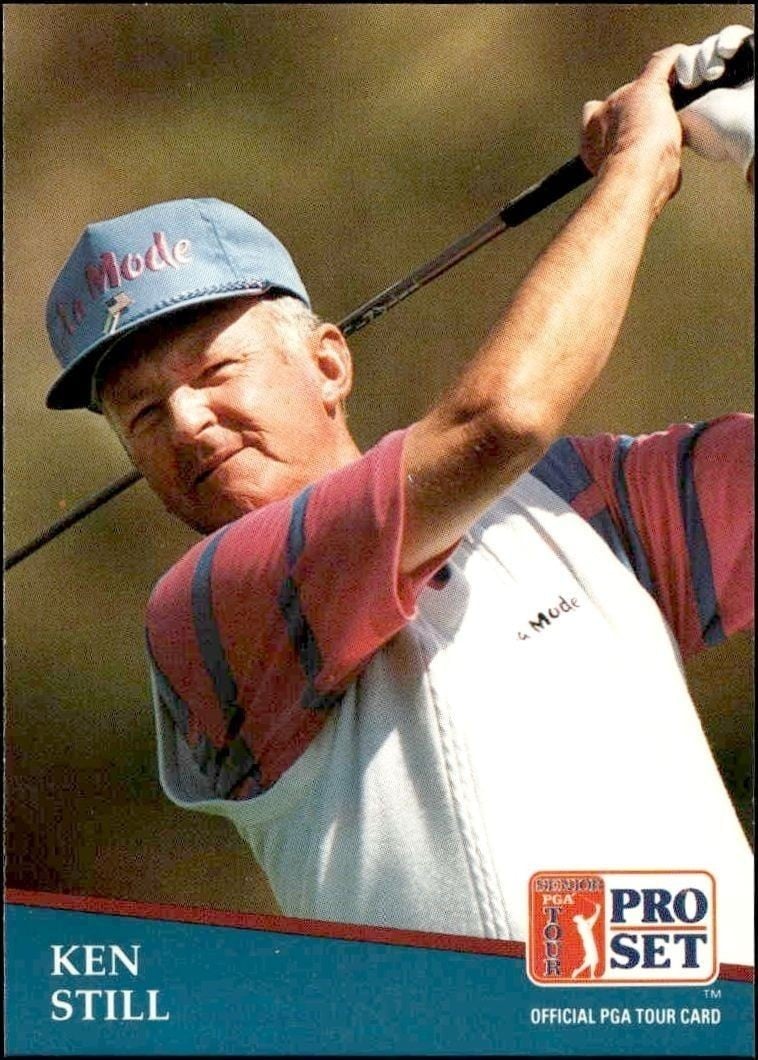 Ken Still 1991 Pro Set Pga Tour #212 Golf Trading Card - Front 1991 Pro Set Pga Tour Ken Still #212 golf trading card front