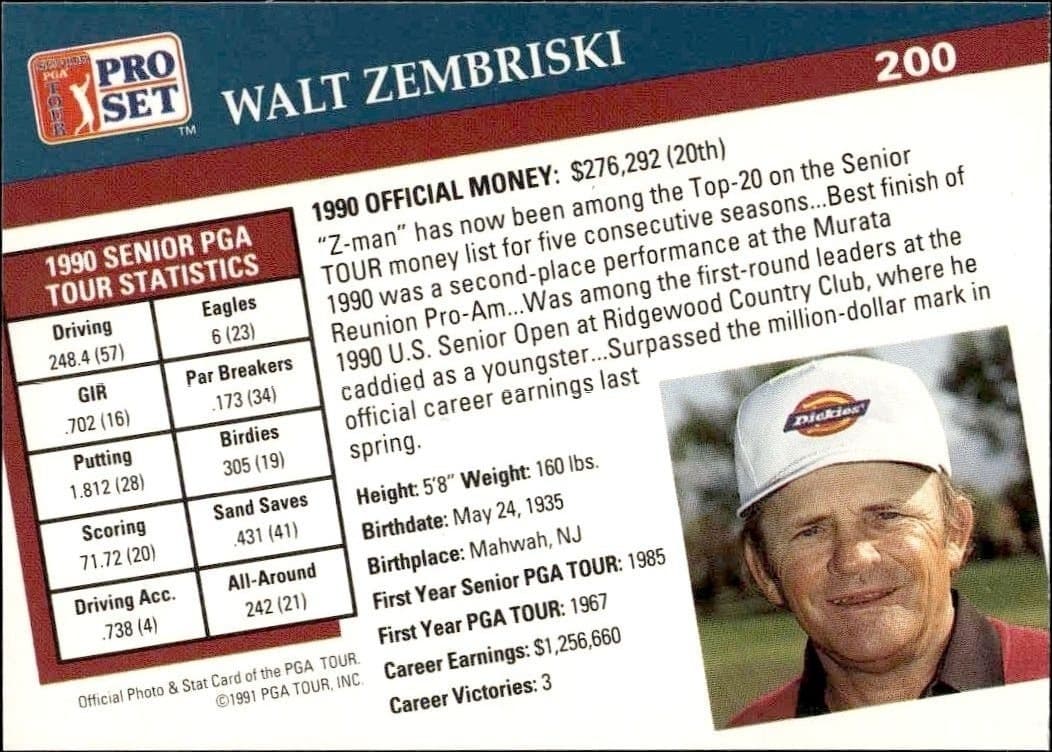 Walt Zembriski - Back