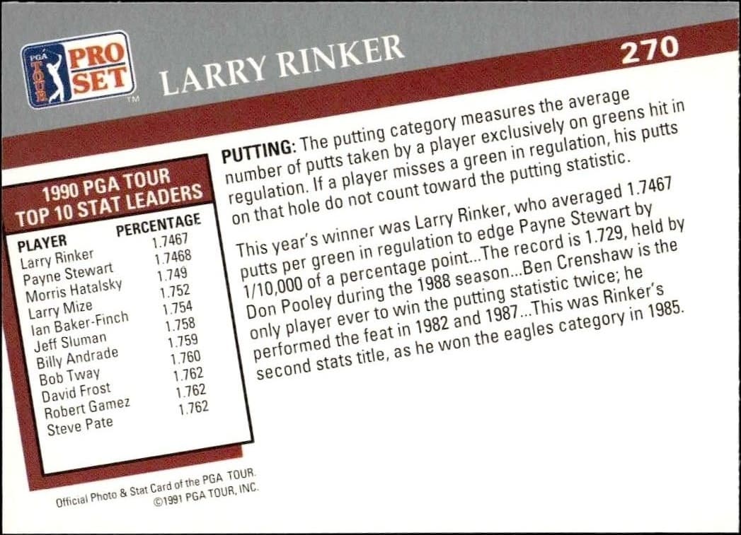 Larry Rinker - Back