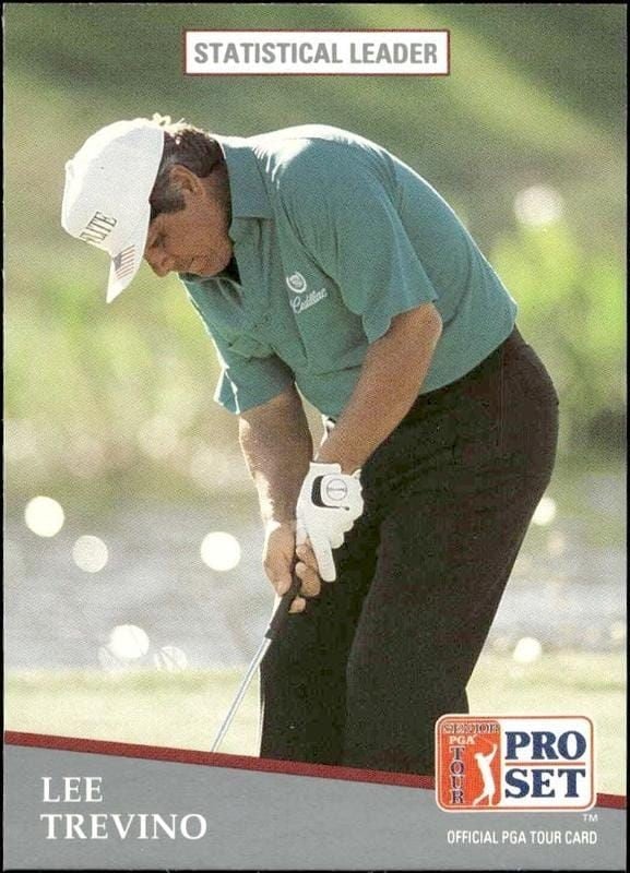 Lee Trevino 1991 Pro Set Pga Tour #280 Golf Trading Card - Front 1991 Pro Set Pga Tour Lee Trevino #280 golf trading card front