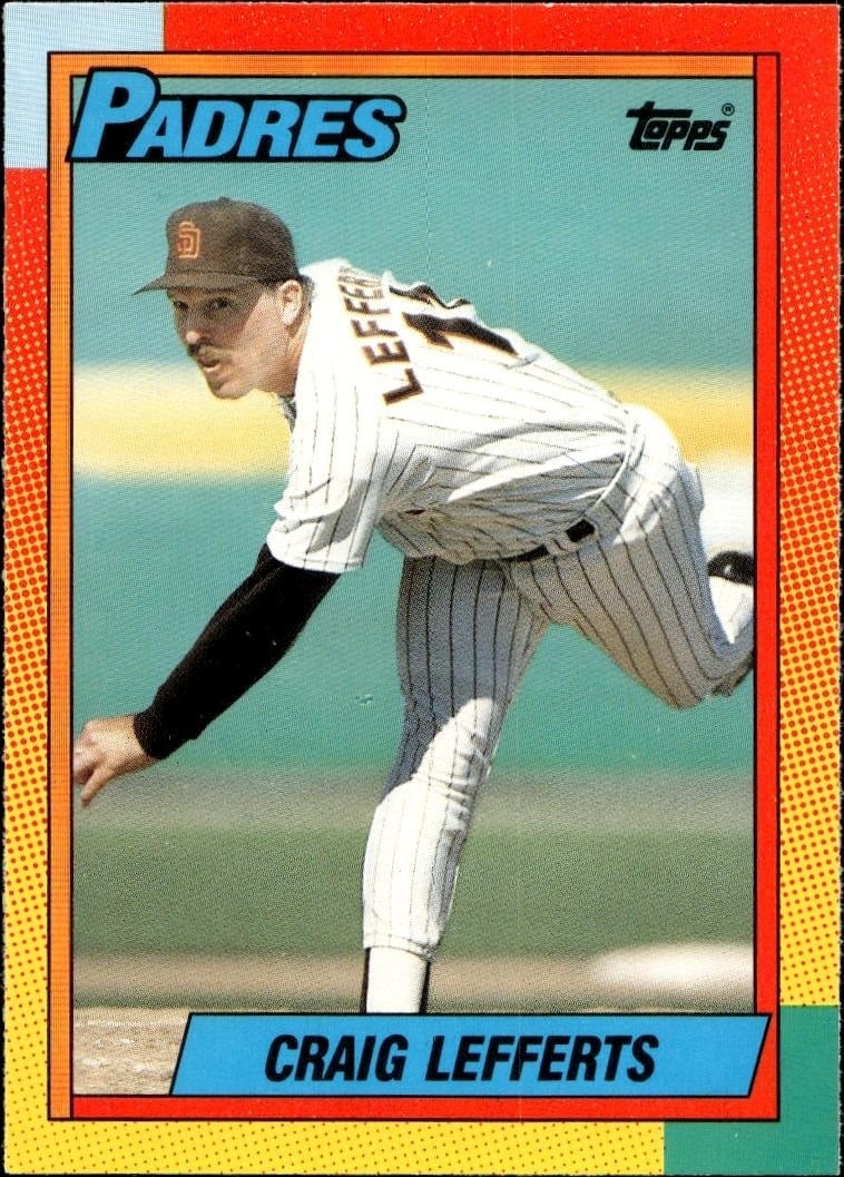 Craig Lefferts 1990 Topps Traded #59T Baseball Trading Card - Front 1990 Topps Traded Craig Lefferts #59T baseball trading card front