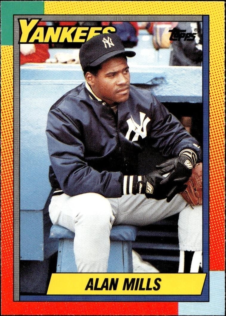 Alan Mills 1990 Topps Traded #75T Baseball Trading Card - Front 1990 Topps Traded Alan Mills #75T baseball trading card front