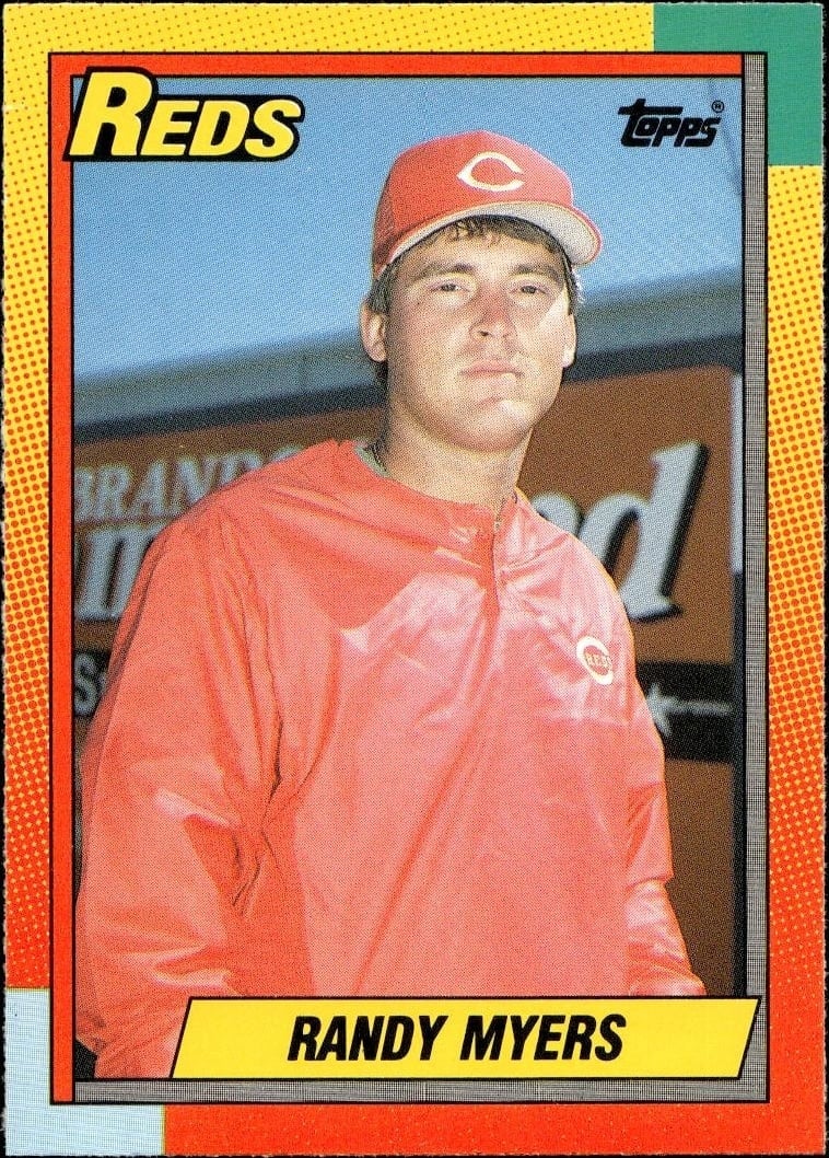 Randy Myers 1990 Topps Traded #78T Baseball Trading Card - Front 1990 Topps Traded Randy Myers #78T baseball trading card front