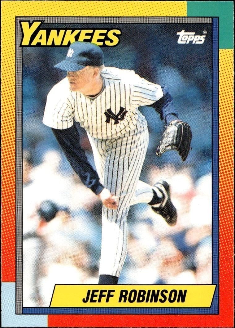1990 Topps Traded Jeff Robinson #103T trading card