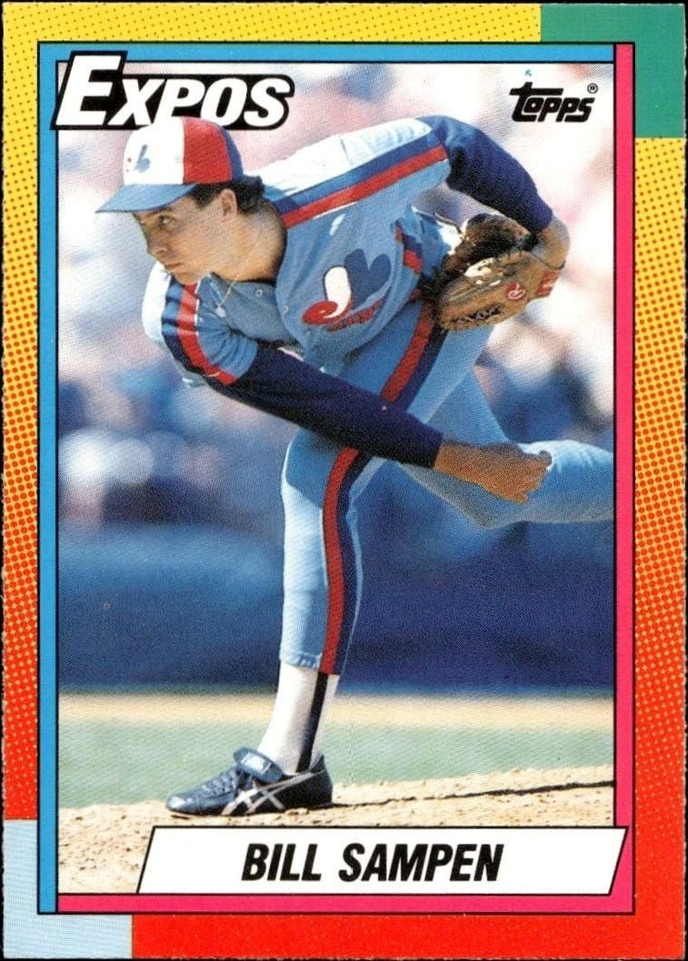Bill Sampen 1990 Topps Traded #108T Baseball Trading Card - Front 1990 Topps Traded Bill Sampen #108T baseball trading card front