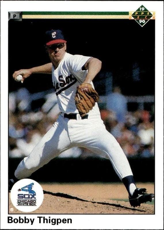 1990 Upper-Deck Bobby Thigpen #269 trading card