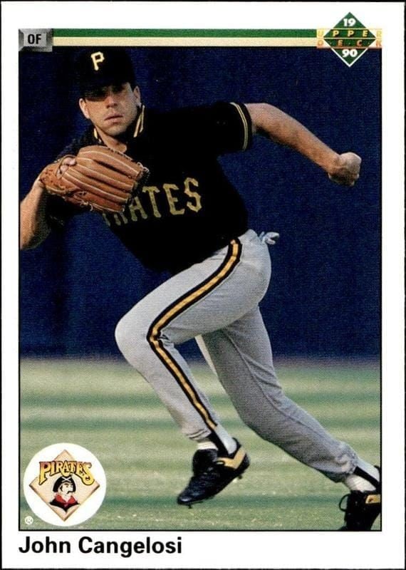 John Cangelosi 1990 Upper Deck #370 Baseball Trading Card - Front 1990 Upper Deck John Cangelosi #370 baseball trading card front