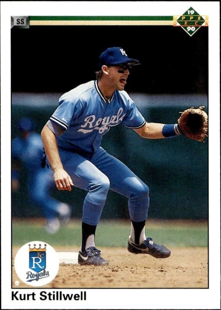 Kurt Stillwell 1990 Upper Deck #361 Baseball Trading Card - Front 1990 Upper Deck Kurt Stillwell #361 baseball trading card front
