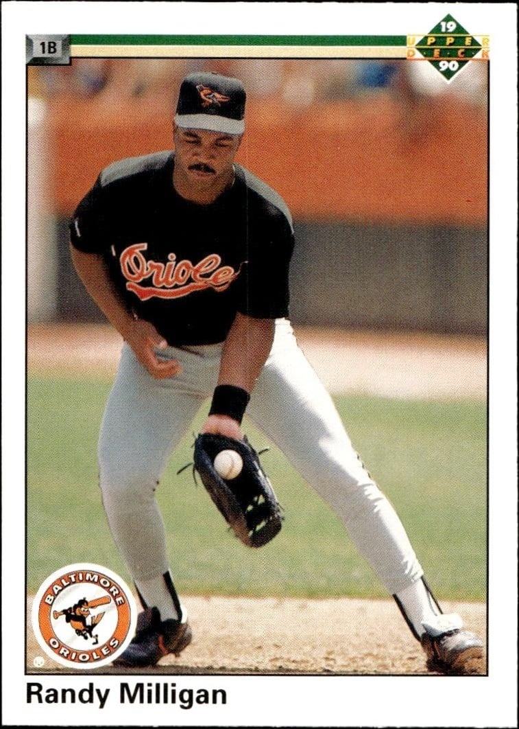 1990 Upper-Deck Randy Milligan #663 trading card