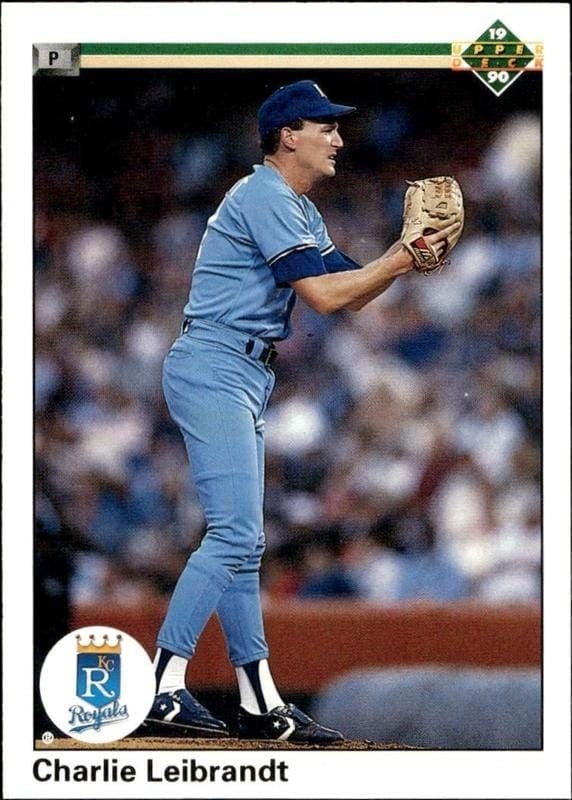 Charlie Leibrandt 1990 Upper Deck #658 Baseball Trading Card - Front 1990 Upper Deck Charlie Leibrandt #658 baseball trading card front