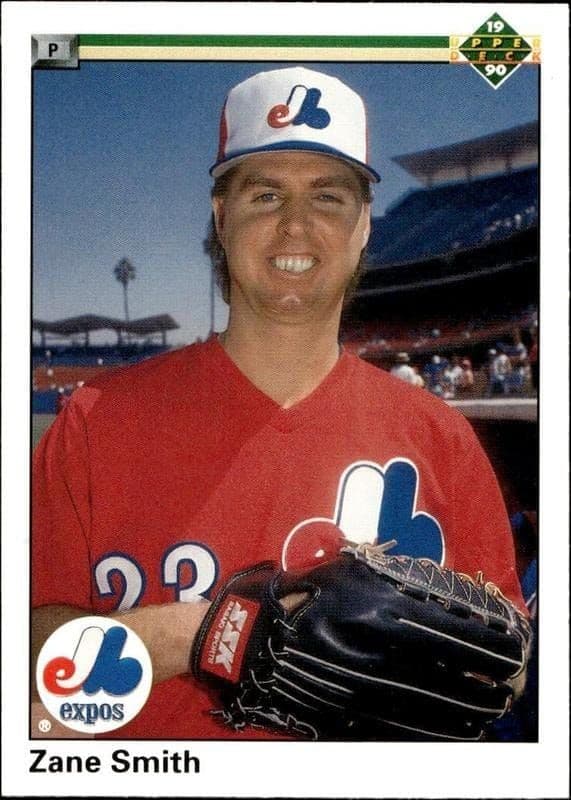 1990 Upper-Deck Zane Smith #607 trading card