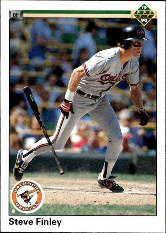 1990 Upper-Deck Steve Finley #602 trading card