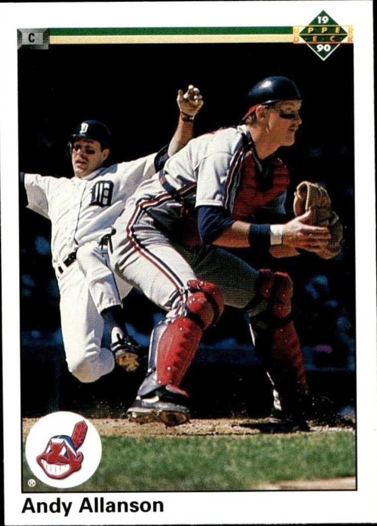 1990 Upper-Deck Andy Allanson #590 trading card