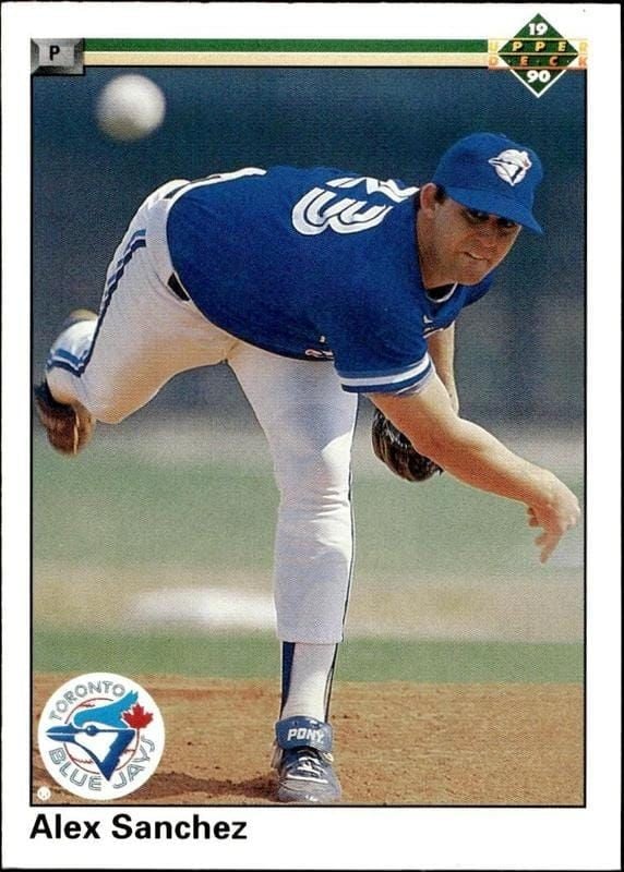 Alex Sanchez 1990 Upper Deck #757 Baseball Trading Card - Front 1990 Upper Deck Alex Sanchez #757 baseball trading card front