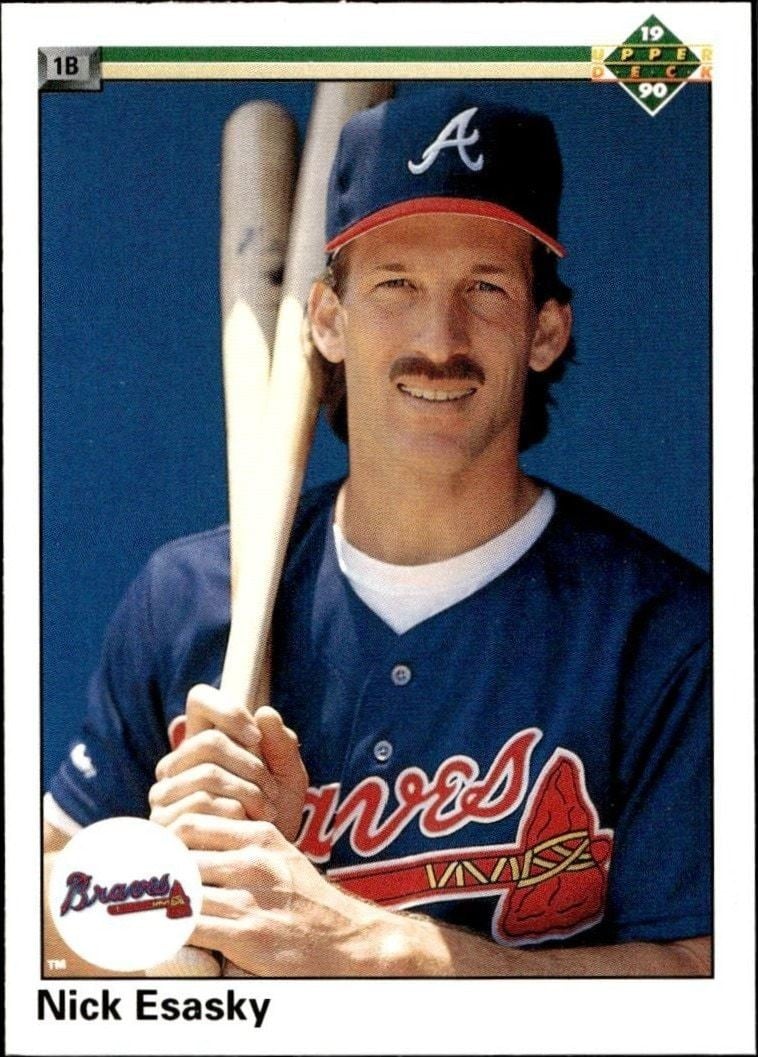 Nick Esasky 1990 Upper Deck #758 Baseball Trading Card - Front 1990 Upper Deck Nick Esasky #758 baseball trading card front