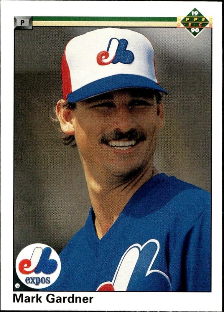 Mark Gardner 1990 Upper Deck #743 Baseball Trading Card - Front 1990 Upper Deck Mark Gardner #743 baseball trading card front