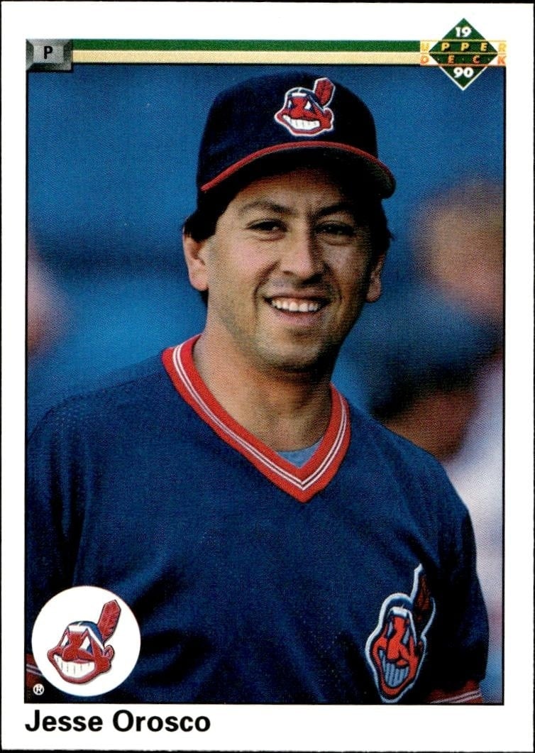 Jesse Orosco 1990 Upper Deck #588 Baseball Trading Card - Front 1990 Upper Deck Jesse Orosco #588 baseball trading card front