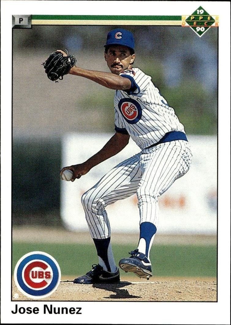 Jose Nunez 1990 Upper Deck #716 Baseball Trading Card - Front 1990 Upper Deck Jose Nunez #716 baseball trading card front
