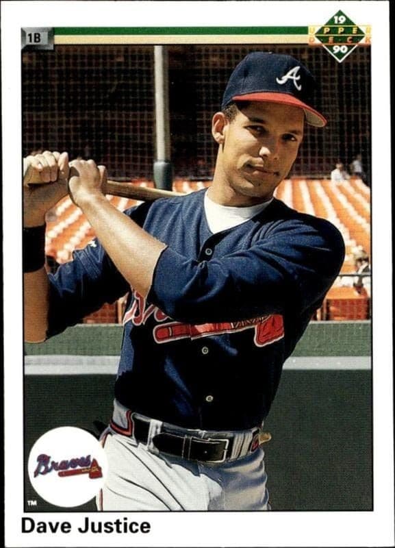 1990 Upper-Deck Dave Justice #711 trading card
