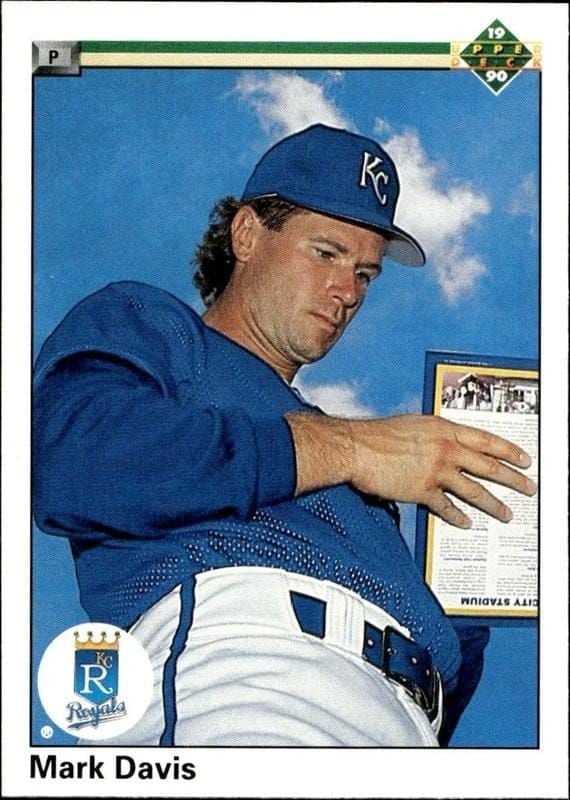 Mark Davis 1990 Upper Deck #710 Baseball Trading Card - Front 1990 Upper Deck Mark Davis #710 baseball trading card front
