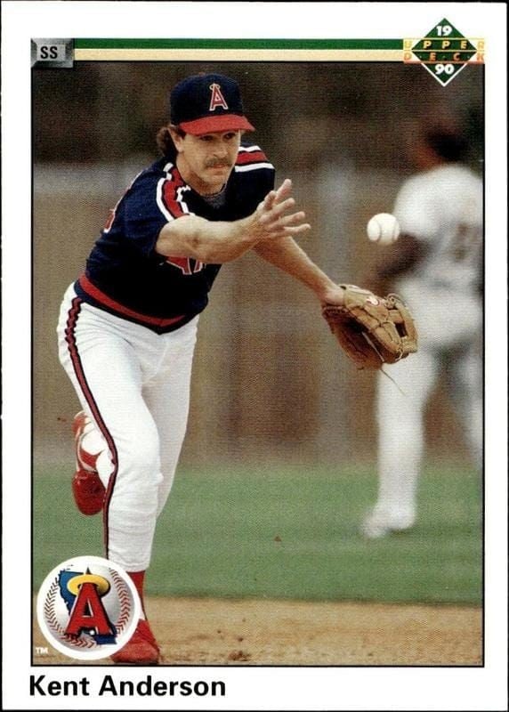 Kent Anderson 1990 Upper Deck #691 Baseball Trading Card - Front 1990 Upper Deck Kent Anderson #691 baseball trading card front