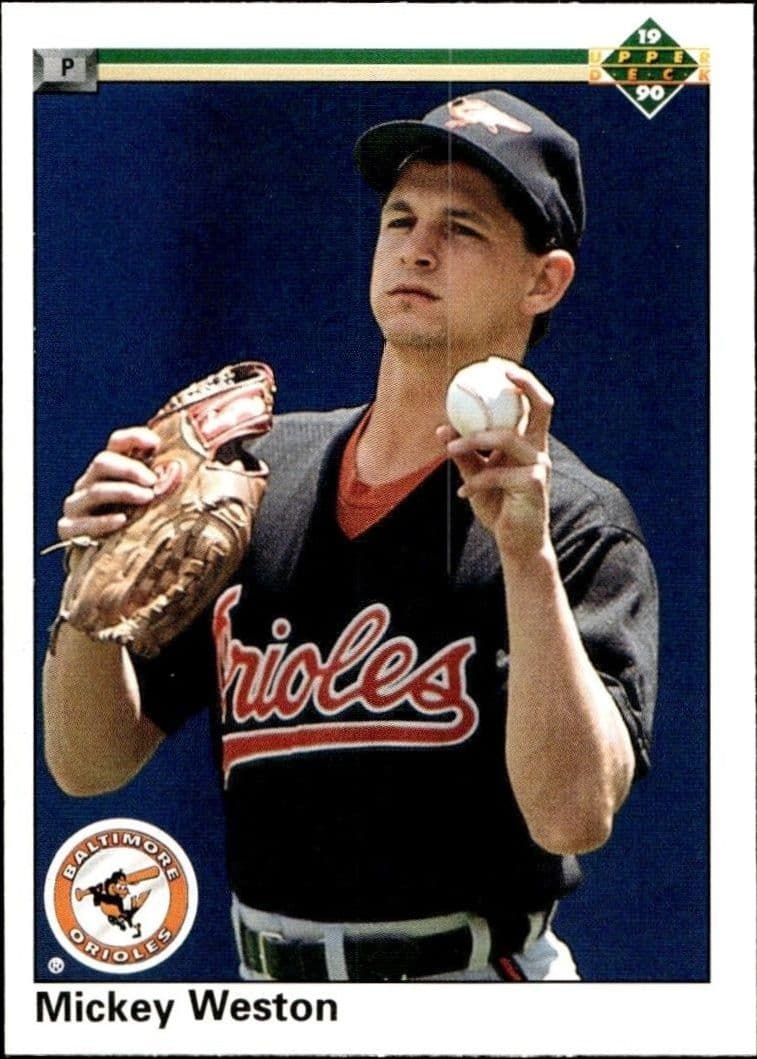 1990 Upper-Deck Mickey Weston #683 trading card