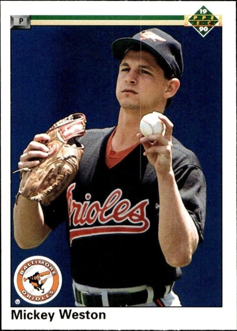1990 Upper-Deck Mickey Weston #683 trading card