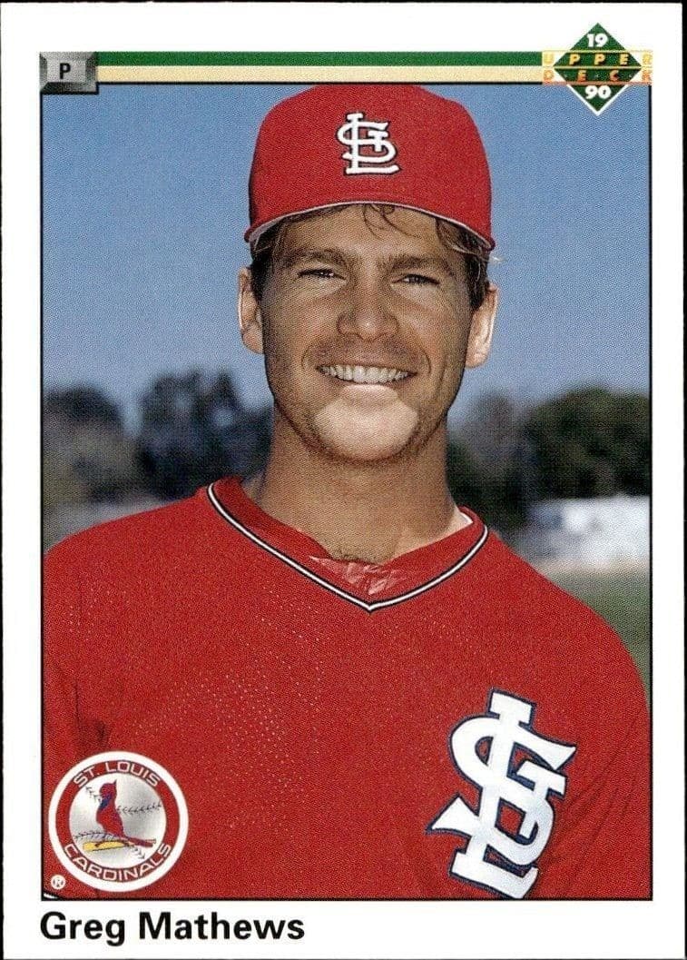 1990 Upper-Deck Greg Mathews #678 trading card
