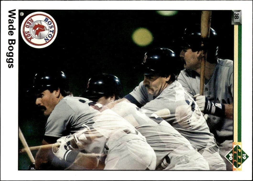 1990 Upper-Deck Wade Boggs #555 trading card