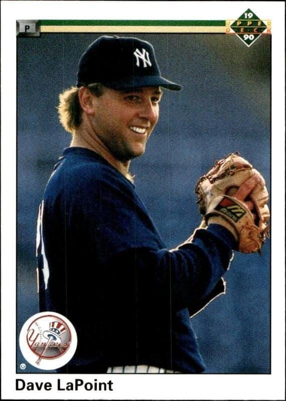 1990 Upper-Deck Dave LaPoint #507 trading card
