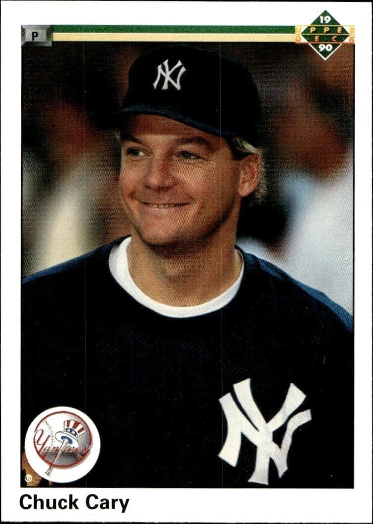 Chuck Cary 1990 Upper Deck #528 Baseball Trading Card - Front 1990 Upper Deck Chuck Cary #528 baseball trading card front