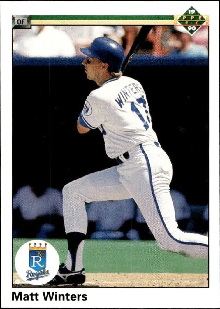 Matt Winters 1990 Upper Deck #524 Baseball Trading Card - Front 1990 Upper Deck Matt Winters #524 baseball trading card front