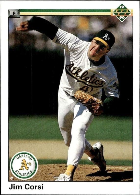 1990 Upper-Deck Jim Corsi #521 trading card