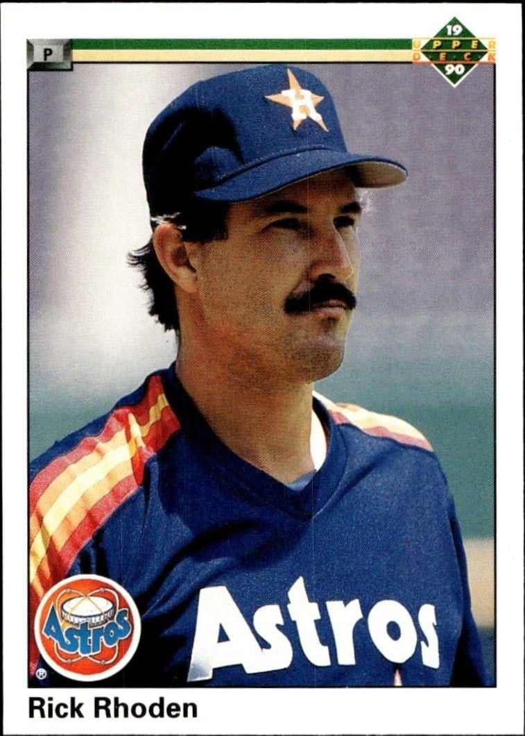 Rick Rhoden 1990 Upper Deck #504 Baseball Trading Card - Front 1990 Upper Deck Rick Rhoden #504 baseball trading card front