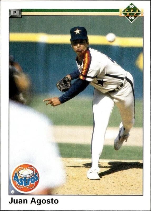 1990 Upper-Deck Juan Agosto #450 trading card