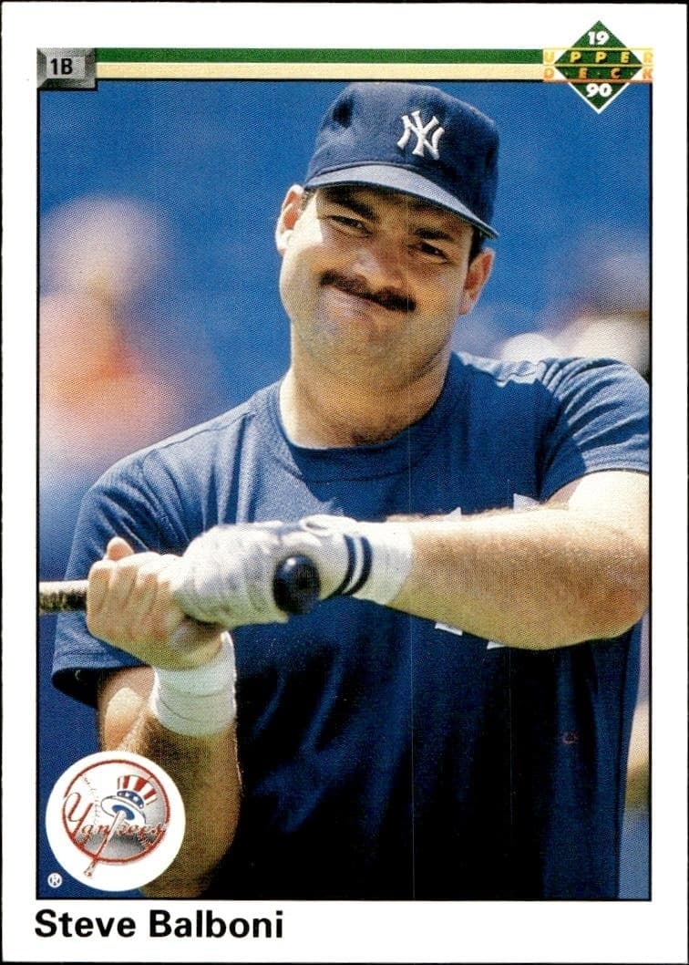1990 Upper-Deck Steve Balboni #497 trading card