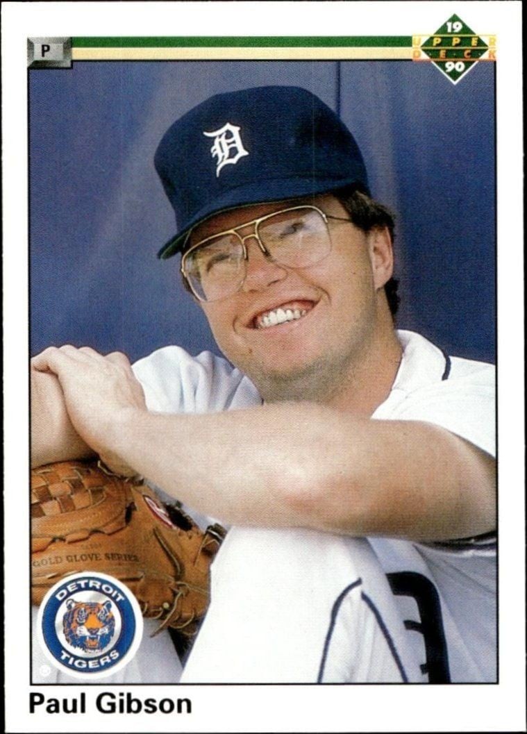 Paul Gibson 1990 Upper Deck #496 Baseball Trading Card - Front 1990 Upper Deck Paul Gibson #496 baseball trading card front