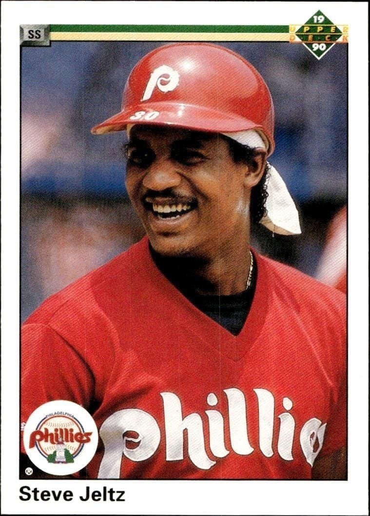 1990 Upper-Deck Steve Jeltz #495 trading card