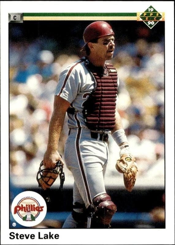 1990 Upper-Deck Steve Lake #491 trading card
