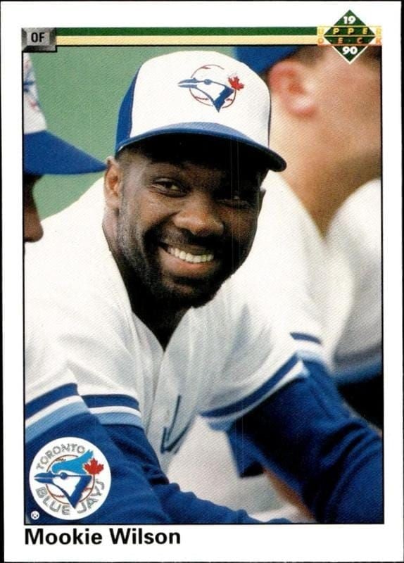 1990 Upper-Deck Mookie Wilson #481 trading card