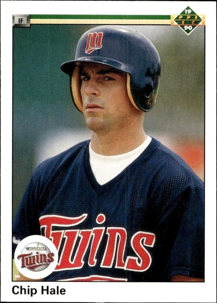 Chip Hale 1990 Upper Deck #475 Baseball Trading Card - Front 1990 Upper Deck Chip Hale #475 baseball trading card front