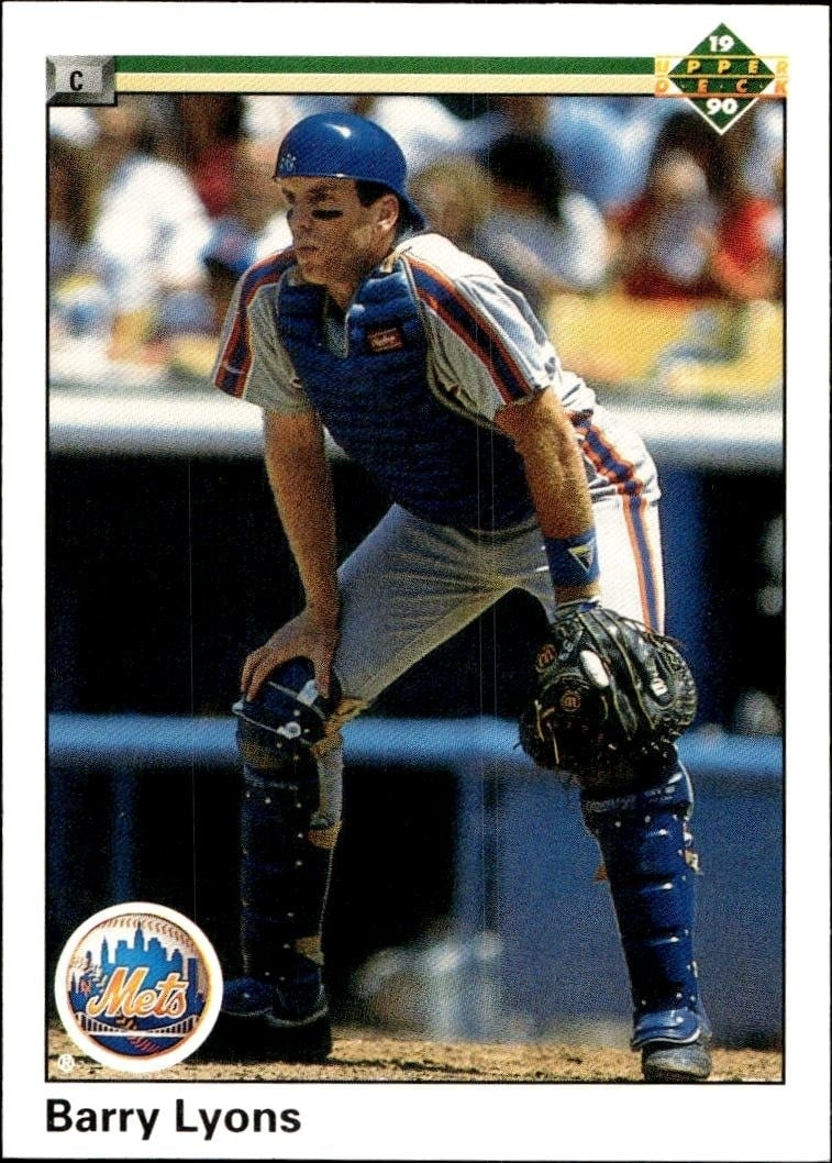 Barry Lyons 1990 Upper Deck #473 Baseball Trading Card - Front 1990 Upper Deck Barry Lyons #473 baseball trading card front