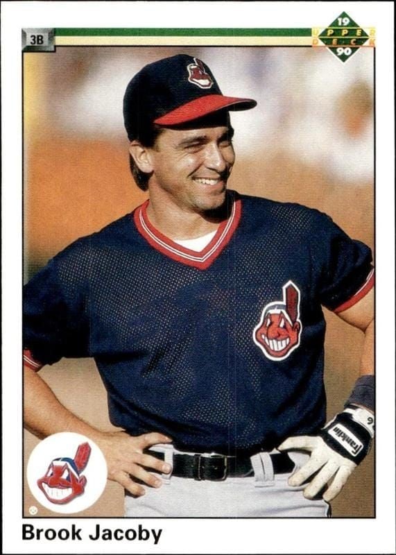Brook Jacoby 1990 Upper Deck #459 Baseball Trading Card - Front 1990 Upper Deck Brook Jacoby #459 baseball trading card front