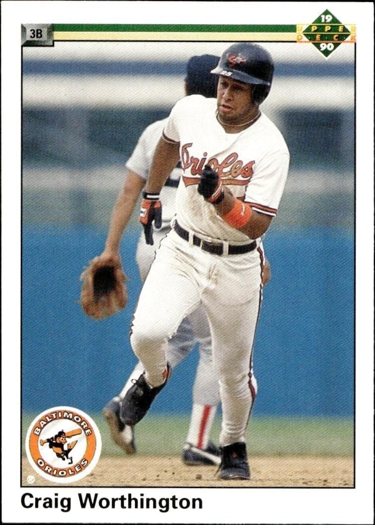 1990 Upper-Deck Craig Worthington #444 trading card