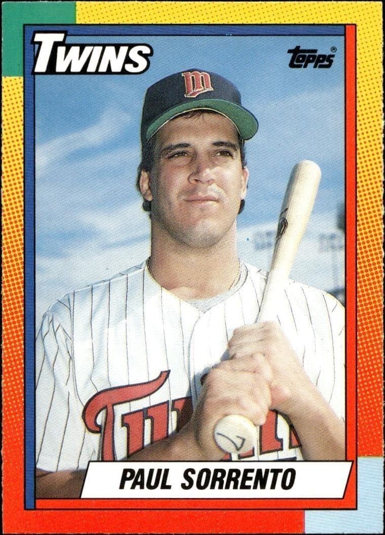 Paul Sorrento 1990 Topps Traded #119T Baseball Trading Card - Front 1990 Topps Traded Paul Sorrento #119T baseball trading card front