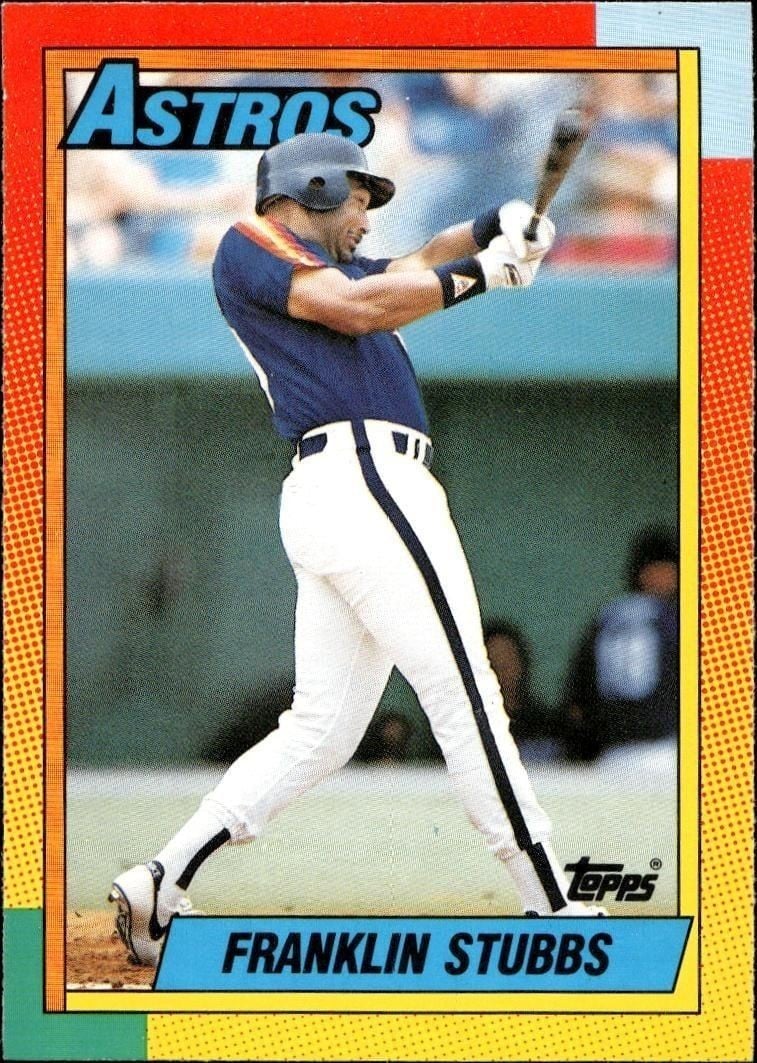 Franklin Stubbs 1990 Topps Traded #120T Baseball Trading Card - Front 1990 Topps Traded Franklin Stubbs #120T baseball trading card front
