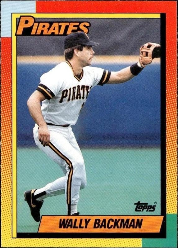 Wally Backman 1990 Topps Traded #5T Baseball Trading Card - Front 1990 Topps Traded Wally Backman #5T baseball trading card front